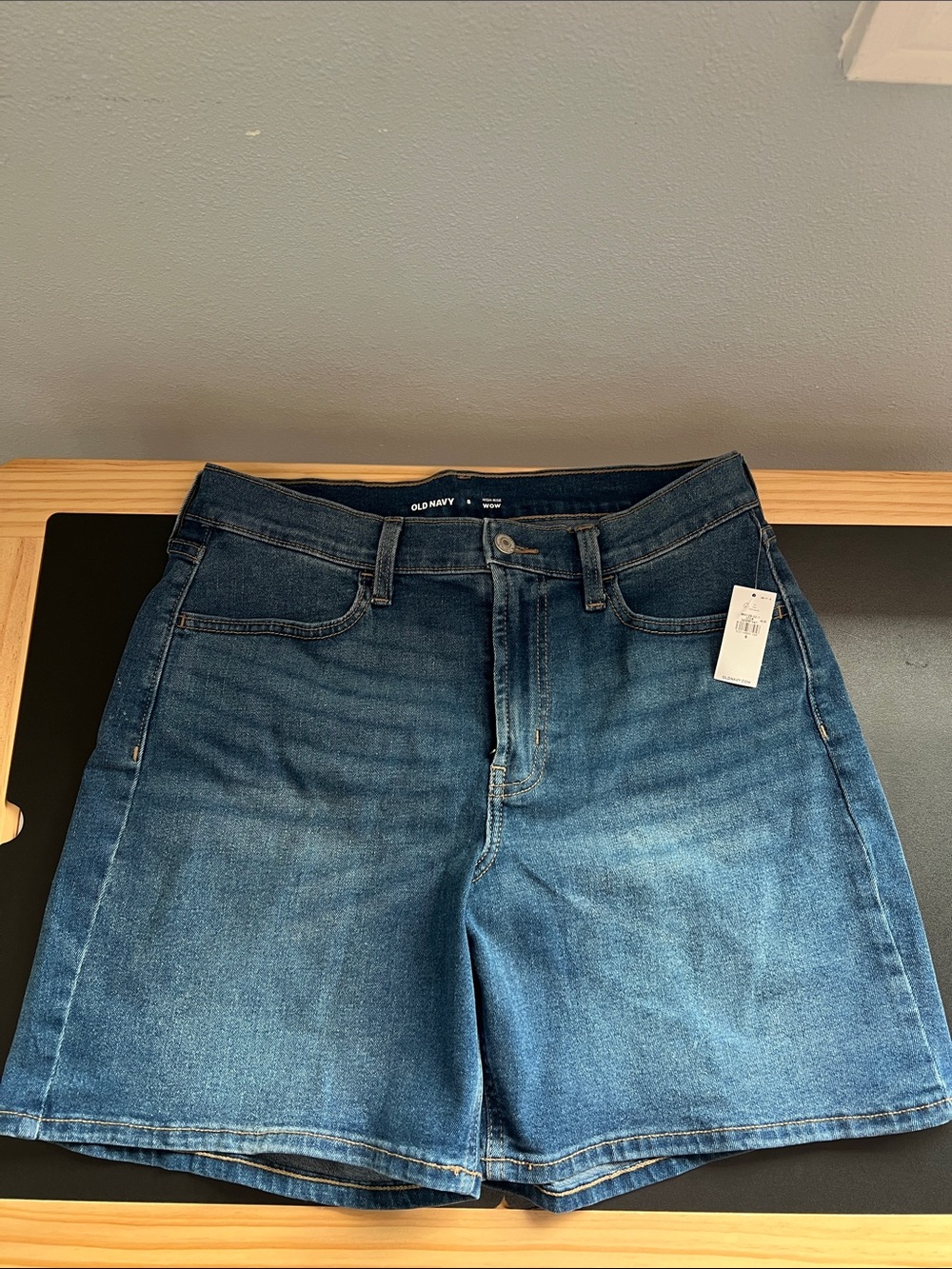 Old Navy Women’s Dark Blue Relaxed Denim Shorts